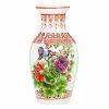 Chinese Style Ceramic Cocktail Cup Vintage Painted Vase Wine Glass Summer Drink Cup, 500ml