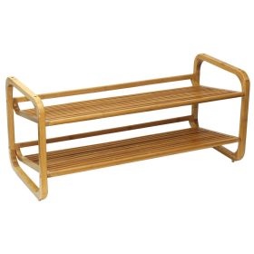 Oceanstar SR1224 2 Tier Bamboo Shoe Rack