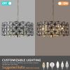 Modern Crystal Chandelier for Living-Room Round Cristal Lamp Luxury Home Decor Light Fixture