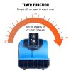 VEVOR Floor Blower, 1/2 HP, 2600 CFM Air Mover for Drying and Cooling, Portable Carpet Dryer Fan with 4 Blowing Angles and Time Function, for Janitori