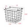 Oceanstar 3-Tier Metal Wire Storage Basket Stand with Removable Baskets – Black