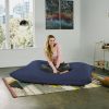 Jaxx 5.5 ft Pillow Saxx Bean Bag Pillow, Navy