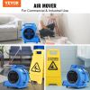 VEVOR Floor Blower, 1/2 HP, 2600 CFM Air Mover for Drying and Cooling, Portable Carpet Dryer Fan with 4 Blowing Angles and Time Function, for Janitori