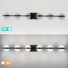 Vanity Lights With 6 LED Bulbs For Bathroom Lighting(Black)