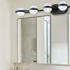 Vanity Lights With 6 LED Bulbs For Bathroom Lighting(Black)