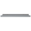 Picture Frame Ledge Shelves 2 pcs Gray 15.7"x3.5"x1.2" MDF