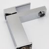 Aqucubic Deck Mounted UPC Brass Basin Mixer Taps Single Handle Bathroom Faucet with pop up drain